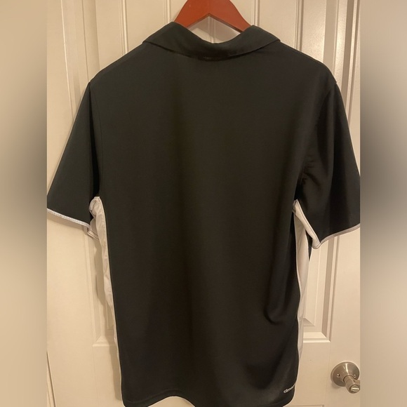 ADIDAS  CLIMACOOL POLO black with white sides,‎ embroidered Adidas right chest - Picture 4 of 8